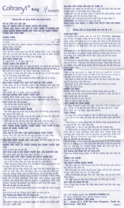 Thuốc Coltramyl 4mg Roussel điều trị hỗ trợ đau do co cứng cơ bắp cấp tính (1 vỉ x 12 viên)