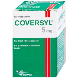 Thuốc Coversyl 5mg Servier điều trị tăng huyết áp (30 viên)