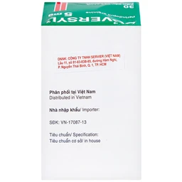 Thuốc Coversyl 5mg Servier điều trị tăng huyết áp (30 viên)