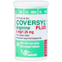 Thuốc Coversyl Plus 5mg/1.25mg Servier điều trị tăng huyết áp (30 viên)