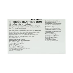 Thuốc Cozaar XQ 5/100mg MSD điều trị cao huyết áp vô căn (3 vỉ x 10 viên)