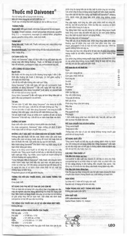 Thuốc mỡ Daivonex 30g LEO điều trị bệnh vẩy nến mảng