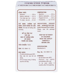 Dầu gió Nâu Pharmedic điều trị cảm cúm, sổ mũi, nghẹt mũi (10ml)