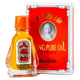 Dầu Siang Pure Oil Formula I giảm triệu chứng cảm lạnh, nhức đầu, chóng mặt, ngạt mũi (12 chai x 3ml)