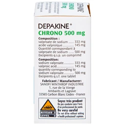 Thuốc Depakine Chrono 500mg Sanofi điều trị động kinh (30 viên)