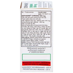 Thuốc Depakine Chrono 500mg Sanofi điều trị động kinh (30 viên)