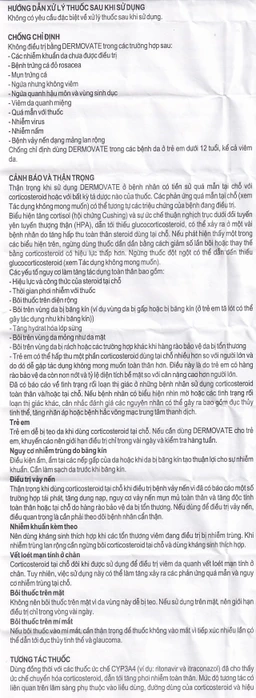 Kem bôi ngoài da Dermovate Cream GSK điều trị vẩy nến, viêm da, lichen phẳng (15g)