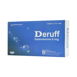 Thuốc Deruff 8mg Davipharm điều trị chứng sa sút trí tuệ từ nhẹ đến trung bình (4 vỉ x 7 viên)