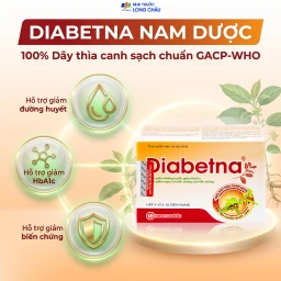Viên hỗ trợ giảm đường huyết Diabetna Nam Dược (4 vỉ x 10 viên) 2