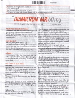 Thuốc Diamicron MR 60mg Servier điều trị tiểu đường típ 2 (2 vỉ x 15 viên)
