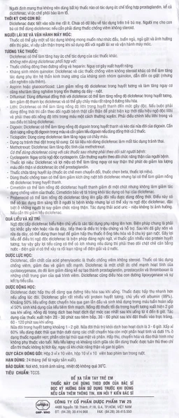 Thuốc Diclofenac 50 Uphace điều trị dài ngày viêm khớp mạn, thoái hóa khớp (100 viên)