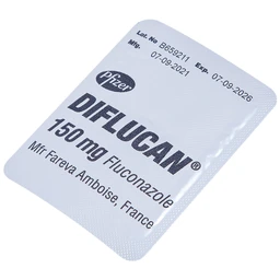 Thuốc Diflucan 150mg Pfizer điều trị tình trạng nhiễm nấm (1 vỉ x 1 viên)