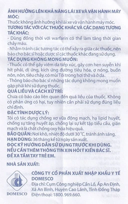 Thuốc Dogarlic Domesco điều trị tăng lipid máu, phòng ngừa xơ vữa động mạch (100 viên)