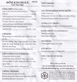 Viên mật nghệ Đởm Kim Hoàn OPC điều trị đau gan, mật kém, đau dạ dày (240 viên)