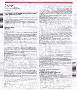 Thuốc Dopegyt 250mg Egis Pharma điều trị tăng huyết áp (10 vỉ x 10 viên)