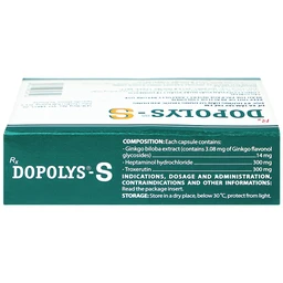 Thuốc Dopolys-S Domesco điều trị triệu chứng suy tĩnh mạch bạch huyết (3 vỉ x 10 viên)