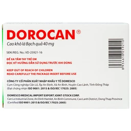 Thuốc Dorocan 40mg Domesco điều trị rối loạn chú ý và trí nhớ (2 vỉ x 15 viên)