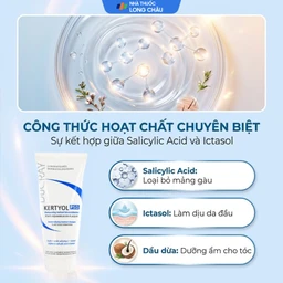 Dầu gội Ducray Kertyol P.S.O Shampoo làm sạch tóc, loại bỏ gàu dạng mảng và vảy nến (125ml) 3