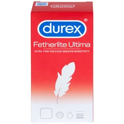 Bao cao su Durex Fetherlite Ultima siêu mỏng dùng tránh thai và các bệnh lây nhiễm (12 cái)