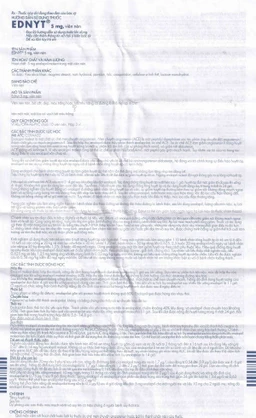 Thuốc Ednyt 5mg Gedeon điều trị tăng huyết áp, suy tim (3 vỉ x 10 viên)