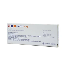 Thuốc Ednyt 5mg Gedeon điều trị tăng huyết áp, suy tim (3 vỉ x 10 viên)