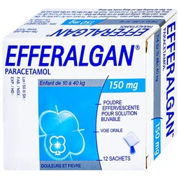 Bột sủi Efferalgan 150mg UPSA SAS giảm đau, hạ sốt (12 gói)