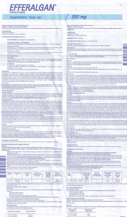 Thuốc đặt trực tràng Efferalgan 150mg UPSA SAS giảm đau, hạ sốt (2 vỉ x 5 viên)