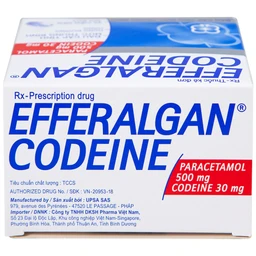 Viên sủi Efferalgan Codeine giảm đau cấp tính mức độ trung bình (10 vỉ x 4 viên)