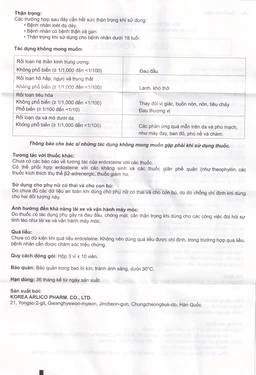 Thuốc Eldosin Capsule Arlico loãng đờm trong bệnh hô hấp cấp và mạn tính (3 vỉ x 10 viên)