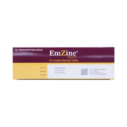 Thuốc Emzinc Emcure bổ sung kẽm, trị tiêu chảy (10 vỉ x 10 viên)