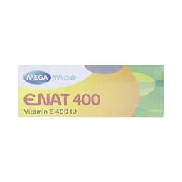 Thuốc Enat 400 MEGA We care điều trị và dự phòng tình trạng thiếu Vitamin E (3 vỉ x 10 viên)