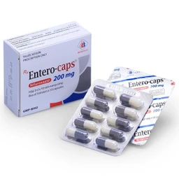 Thuốc Entero-Caps 200mg Domesco điều trị tiêu chảy cấp tính do nhiễm khuẩn (3 vỉ x 10 viên)