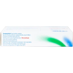 Hỗn dịch uống men vi sinh Enterogermina 2 tỷ/5ml điều trị rối loạn tiêu hóa (2 vỉ x 10 ống)