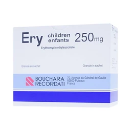 Cốm Ery Children Enfants 250mg Bouchara điều trị nhiễm khuẩn (24 gói)