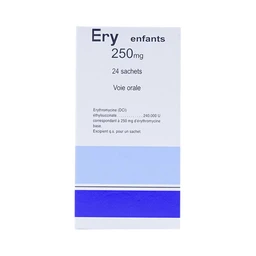 Cốm Ery Children Enfants 250mg Bouchara điều trị nhiễm khuẩn (24 gói)