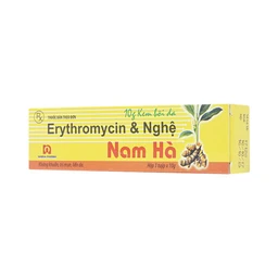 Kem bôi da Erythromycin & Nghệ Nam Hà điều trị mụn nhọt, trứng cá (10g)