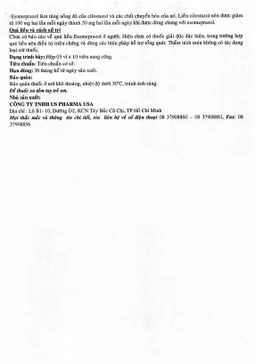 Thuốc Esomeprazol 40-US điều trị trào ngược dạ dày, thực quản (3 vỉ x 10 viên)