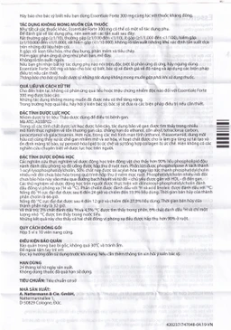 Thuốc Essentiale Forte 300mg Natterman cải thiện các triệu chứng bệnh lý gan (5 vỉ x 10 viên)