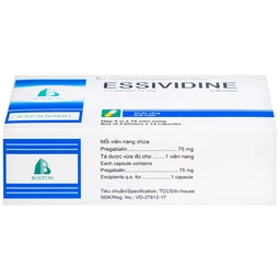 Thuốc Essividine Boston điều trị động kinh và giảm đau do thần kinh (4 vỉ x 14 viên)