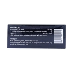 Viên Hà Thủ Ô Extracap OPC điều trị nam giới tinh tủy kém, thần kinh suy nhược (5 vỉ x 10 viên)