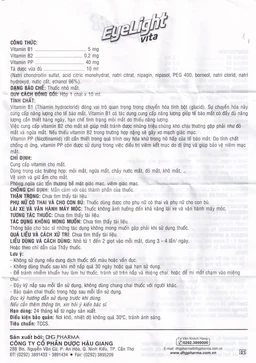 Thuốc nhỏ mắt Eyelight Vita DHG cung cấp Vitamin cho mắt (10ml)