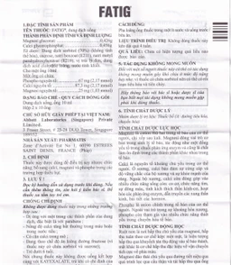 Dung dịch uống Fatig Abbott hỗ trợ điều trị suy nhược chức năng, bổ sung khoáng chất (2 vỉ x 10 ống)