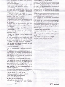 Dung dịch uống Fatig Abbott hỗ trợ điều trị suy nhược chức năng, bổ sung khoáng chất (2 vỉ x 10 ống)