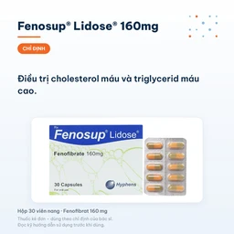 Thuốc Fenosup 160mg Hyphens điều trị cholesterol máu và triglycerid máu cao (3 vỉ x 10 viên) 2