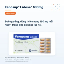Thuốc Fenosup 160mg Hyphens điều trị cholesterol máu và triglycerid máu cao (3 vỉ x 10 viên) 4
