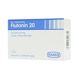 Thuốc Flutonin 20 Hasan điều trị bệnh trầm cảm (3 vỉ x 10 viên)