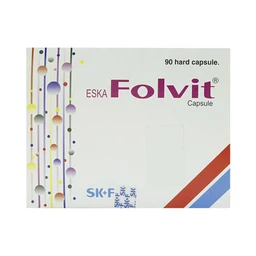 Thuốc Eskafolvit Capsule Eskayef phòng và điều trị bệnh thiếu máu do thiếu sắt (15 vỉ x 6 viên)