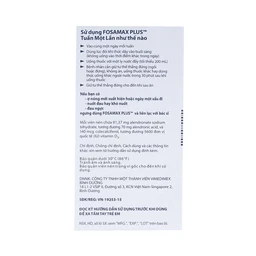 Thuốc Fosamax Plus 70mg/5600IU MSD điều trị loãng xương (1 vỉ x 4 viên)