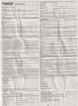 Thuốc Fugacar Janssen hương trái cây điều trị nhiễm một hay nhiều loại giun đường ruột (1 viên)