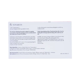 Thuốc Galvus Met 50mg/850mg Novartis hỗ trợ điều trị đái tháo đường típ 2 (6 vỉ x 10 viên)